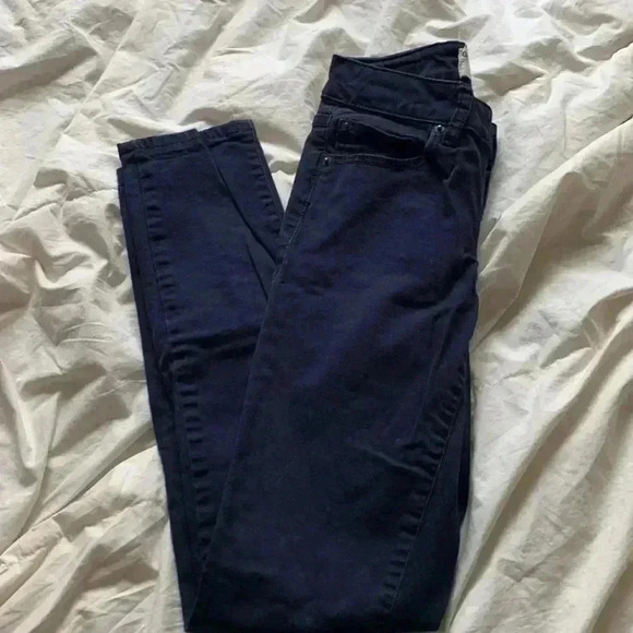 Garage navy blue skinny, high waist Jean - Picture 7 of 10